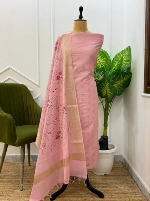 Exclusive Banarasi Unstitched Salwar kameez with Dupatta