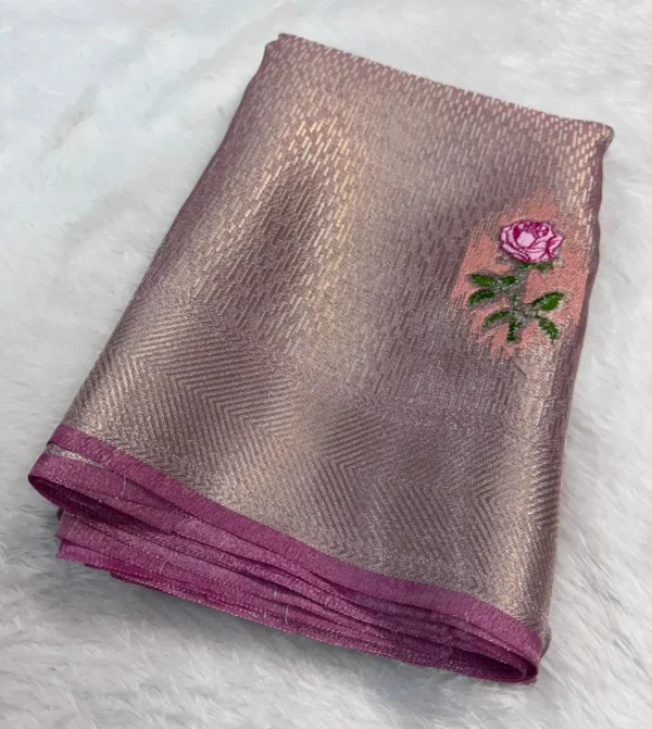 revoluisi instore (2) Premium Banarasi Soft Tissue Silk Saree Collection all over embroidery Design