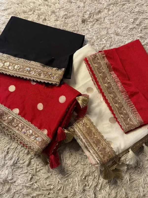 Premium Banarasi Soft Mango Silk Collection All Over Design