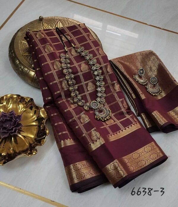 Premium Banarasi Soft Godwal Silk Saree Collection All Over Design