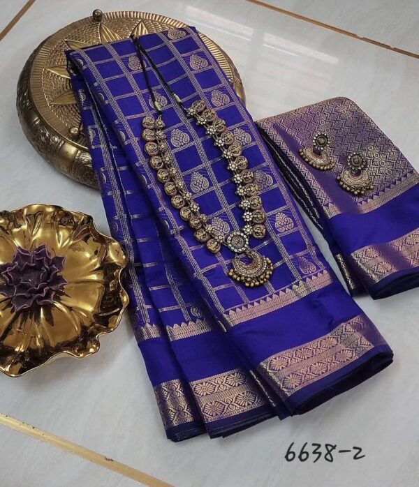 Premium Banarasi Soft Godwal Silk Saree Collection All Over Design