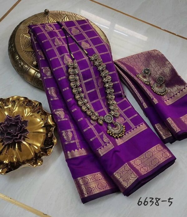 Premium Banarasi Soft Godwal Silk Saree Collection All Over Design
