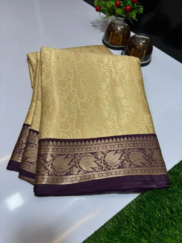 Premium Banarasi Soft Kanchi Pattu Silk Saree Collection All Over Design