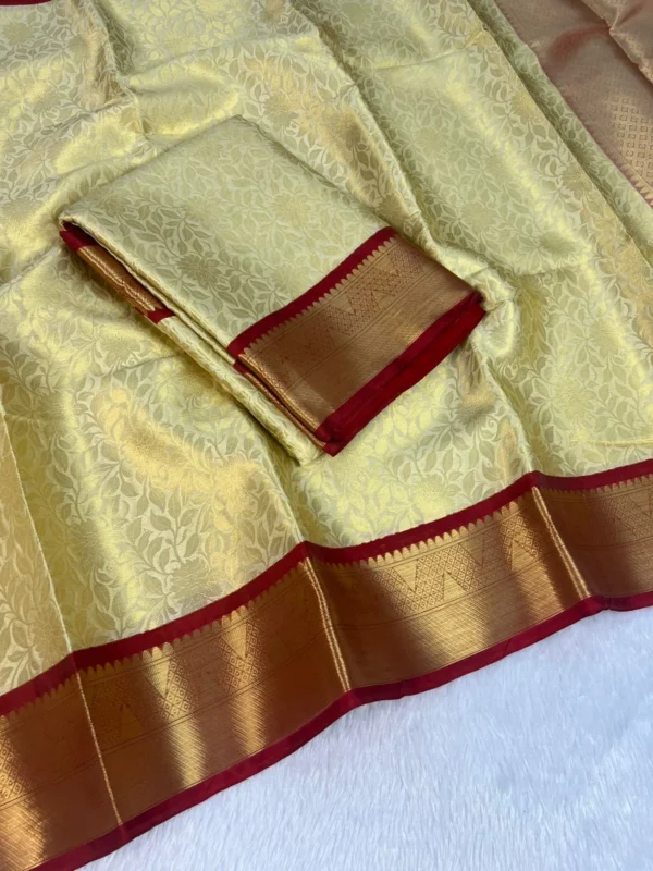 Premium Banarasi Soft Kanchi Pattu Silk Saree Collection All Over Design