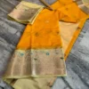 Premium Banarasi Soft Mongo Silk Saree Collection All Over Design