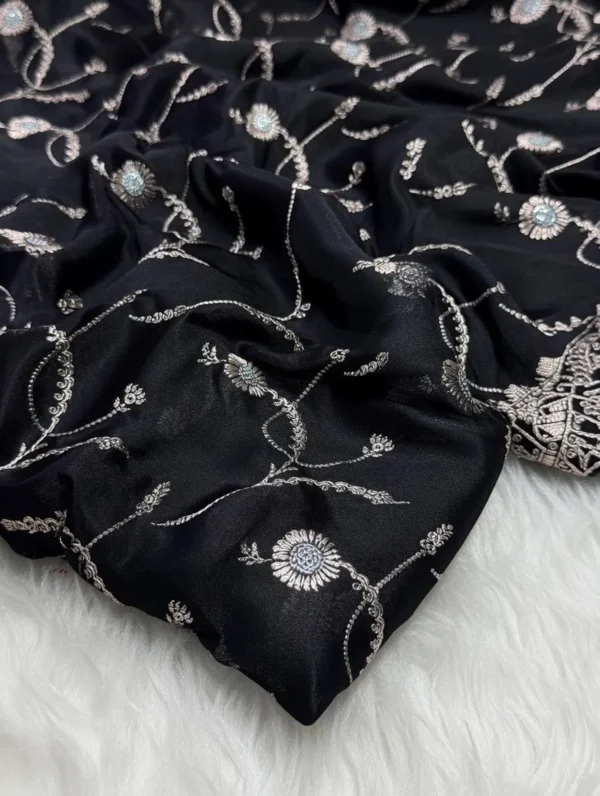 Premium Banarasi Soft Masaru Silk Saree Collection All Over Design