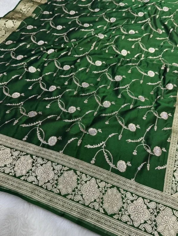 Premium Banarasi Soft Masaru Silk Saree Collection All Over Design