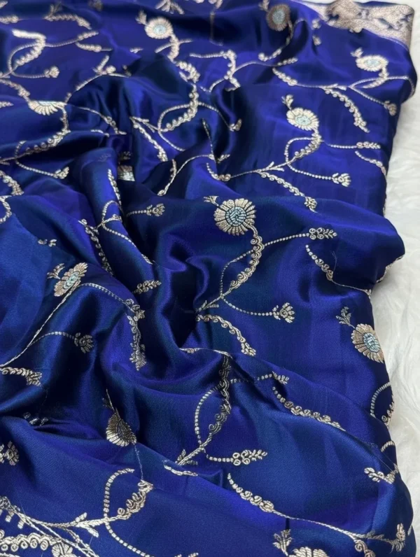 Premium Banarasi Soft Masaru Silk Saree Collection All Over Design