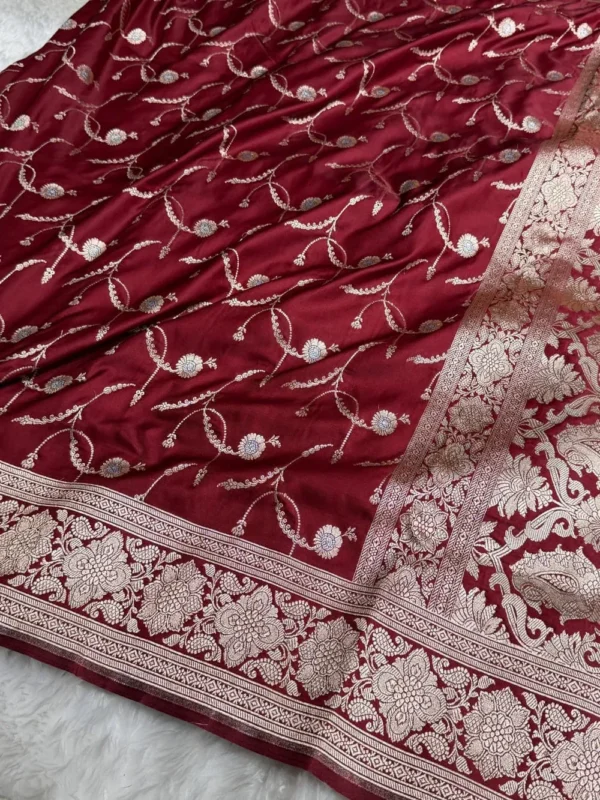 Premium Banarasi Soft Masaru Silk Saree Collection All Over Design