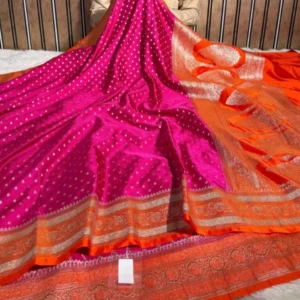 Premium Banarasi Soft Masaru Silk Saree Collection All Over Design