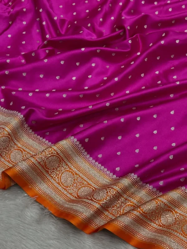 Premium Banarasi Soft Masaru Silk Saree Collection All Over Design