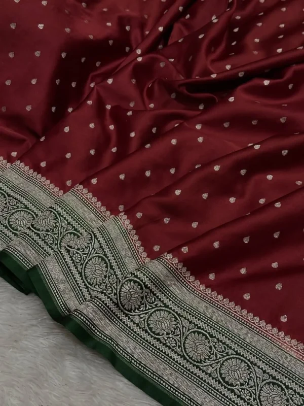 Premium Banarasi Soft Masaru Silk Saree Collection All Over Design