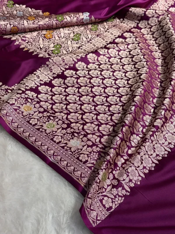 Premium Banarasi Soft Masaru Silk Saree Collection All Over Design