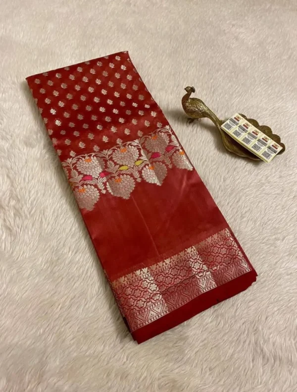 Premium Banarasi Soft Viscose Silk Saree Collection All Over Design