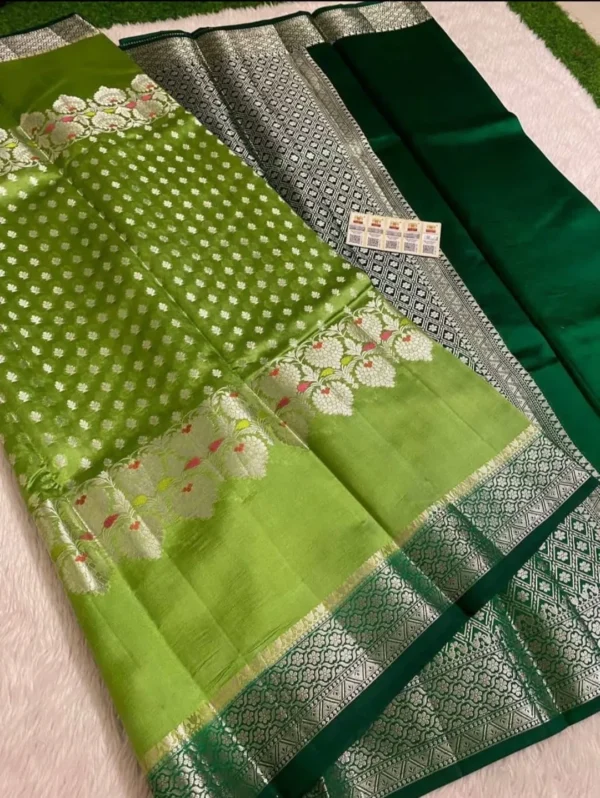 Premium Banarasi Soft Viscose Silk Saree Collection All Over Design