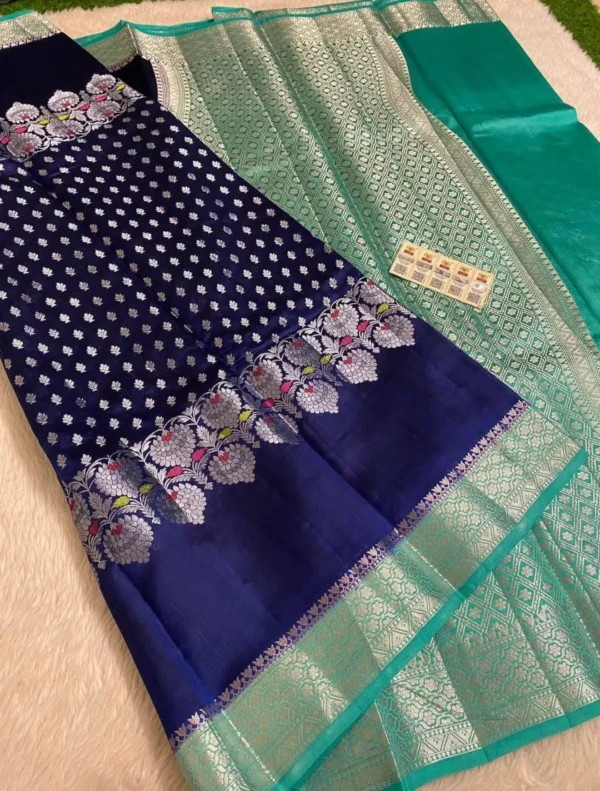 Premium Banarasi Soft Viscose Silk Saree Collection All Over Design