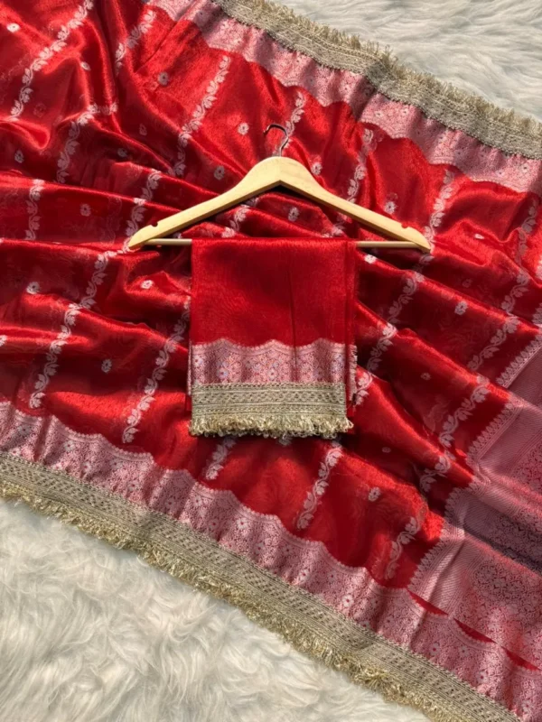 Premium Banarasi Soft Tissue Silk Saree Collection All Over Design