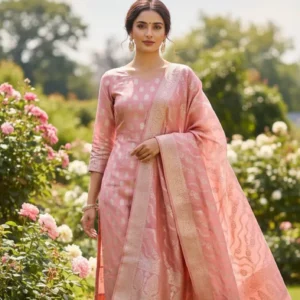 Exclusive Banarasi Unstitched Salwar kameez with Dupatta