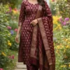 Exclusive Banarasi Unstitched Salwar kameez with Dupatta