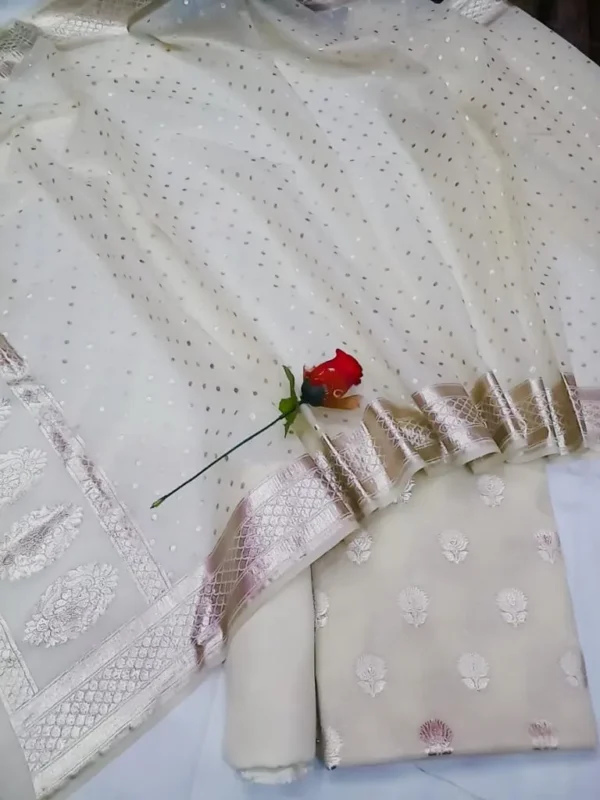 Exclusive Banarasi Unstitched Salwar kameez with Dupatta