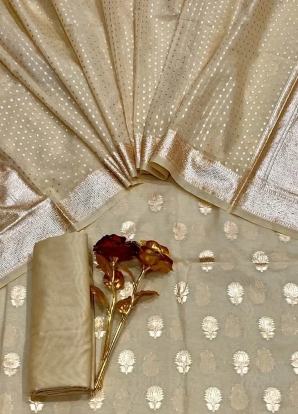 Exclusive Banarasi Unstitched Salwar kameez with Dupatta