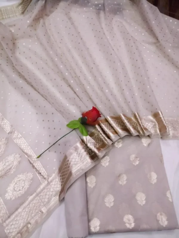 Exclusive Banarasi Unstitched Salwar kameez with Dupatta