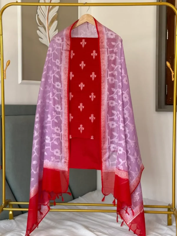 Exclusive Banarasi Unstitched Salwar kameez with Dupatta