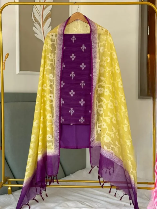 Exclusive Banarasi Unstitched Salwar kameez with Dupatta