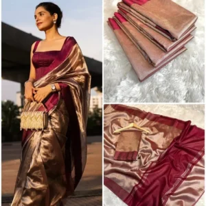 Premium Banarasi Soft Tissue Silk Saree Collection All Over Design