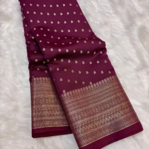 Premium Banarasi Soft Silk Saree Collection All Over Design