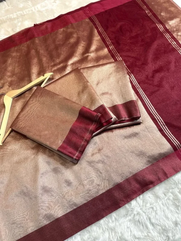 Premium Banarasi Soft Tissue Silk Saree Collection All Over Design