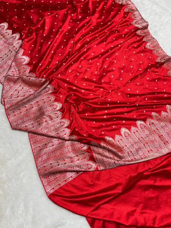 Premium Banarasi Soft Masaru Silk Saree Collection all over Design