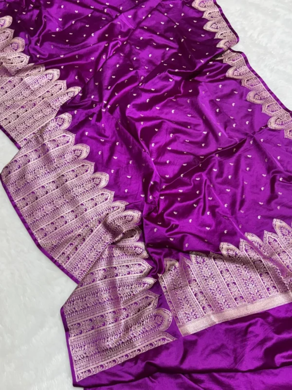 Premium Banarasi Soft Masaru Silk Saree Collection all over Design