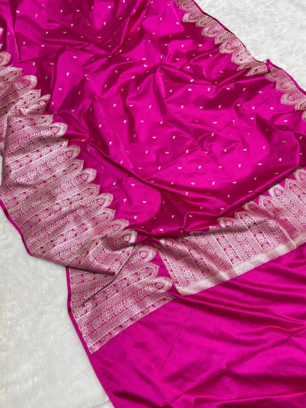 Premium Banarasi Soft Masaru Silk Saree Collection all over Design