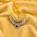 ladoo gopal jewellry (6) Green Stone Pearl Set