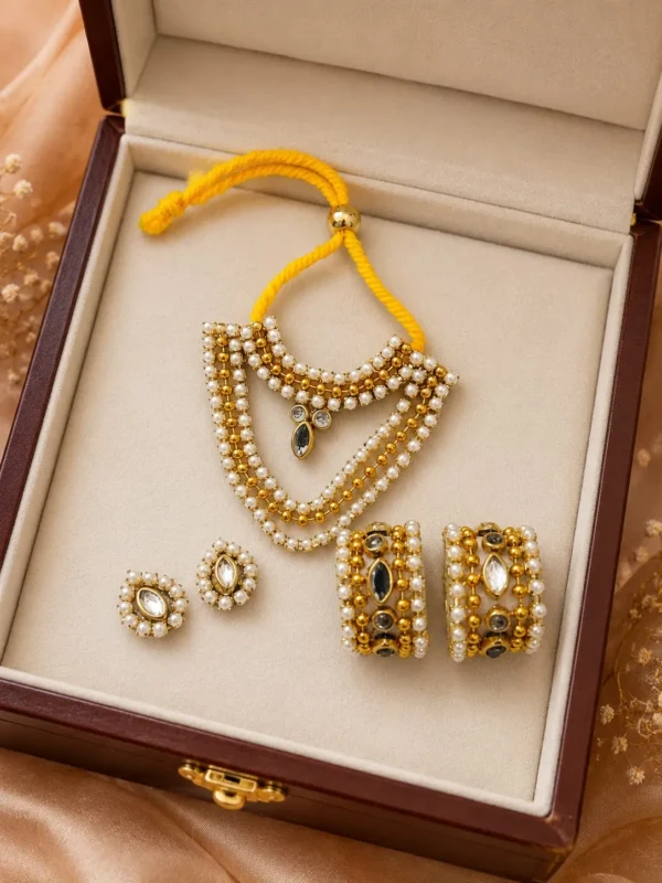 Pearl & Golden Bead Set