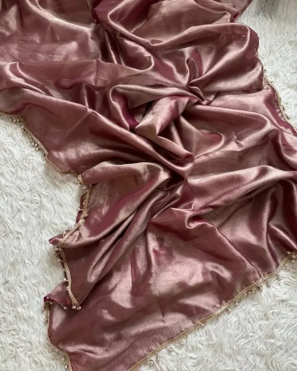 Premium Banarasi Soft Tissue Silk Saree Collection all over lace Design