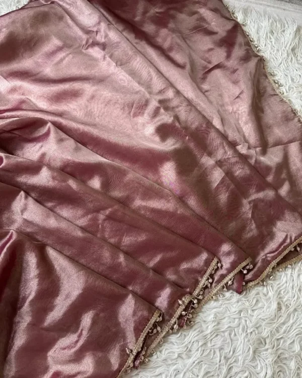 Premium Banarasi Soft Tissue Silk Saree Collection all over lace Design