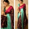 Banarasi Soft Katan Silk | All-Over Woven Design | Running Blouse
