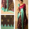 Banarasi Soft Katan Silk | All-Over Woven Design | Running Blouse