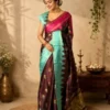 Banarasi Soft Katan Silk | All-Over Woven Design | Running Blouse