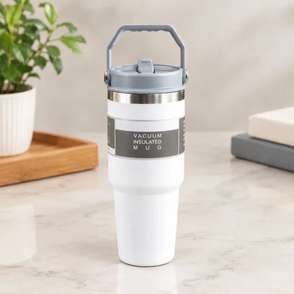 Vaccum Insulated Tumbler with Handle 900 ML