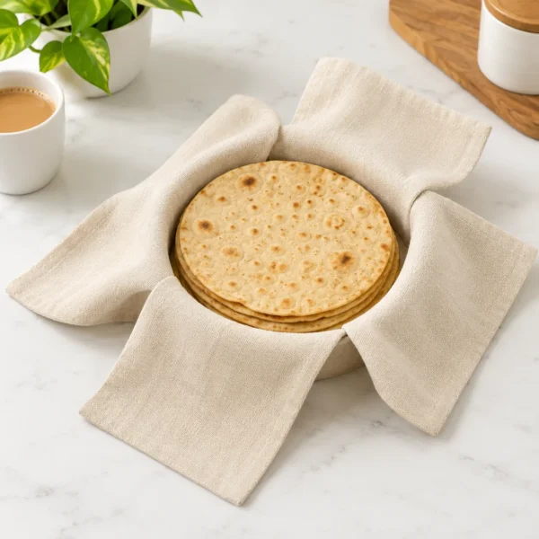 NEW COTTON ROTI COVER FOR CASSEROLE - 3Pcs